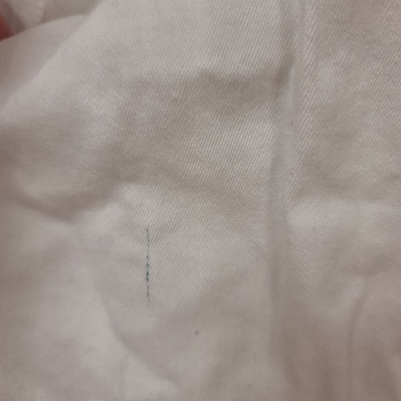 Lucky & Blessed L&B Womens 24 White Distressed Straight Leg Stretch Jeans 44x32 - Picture 11 of 11